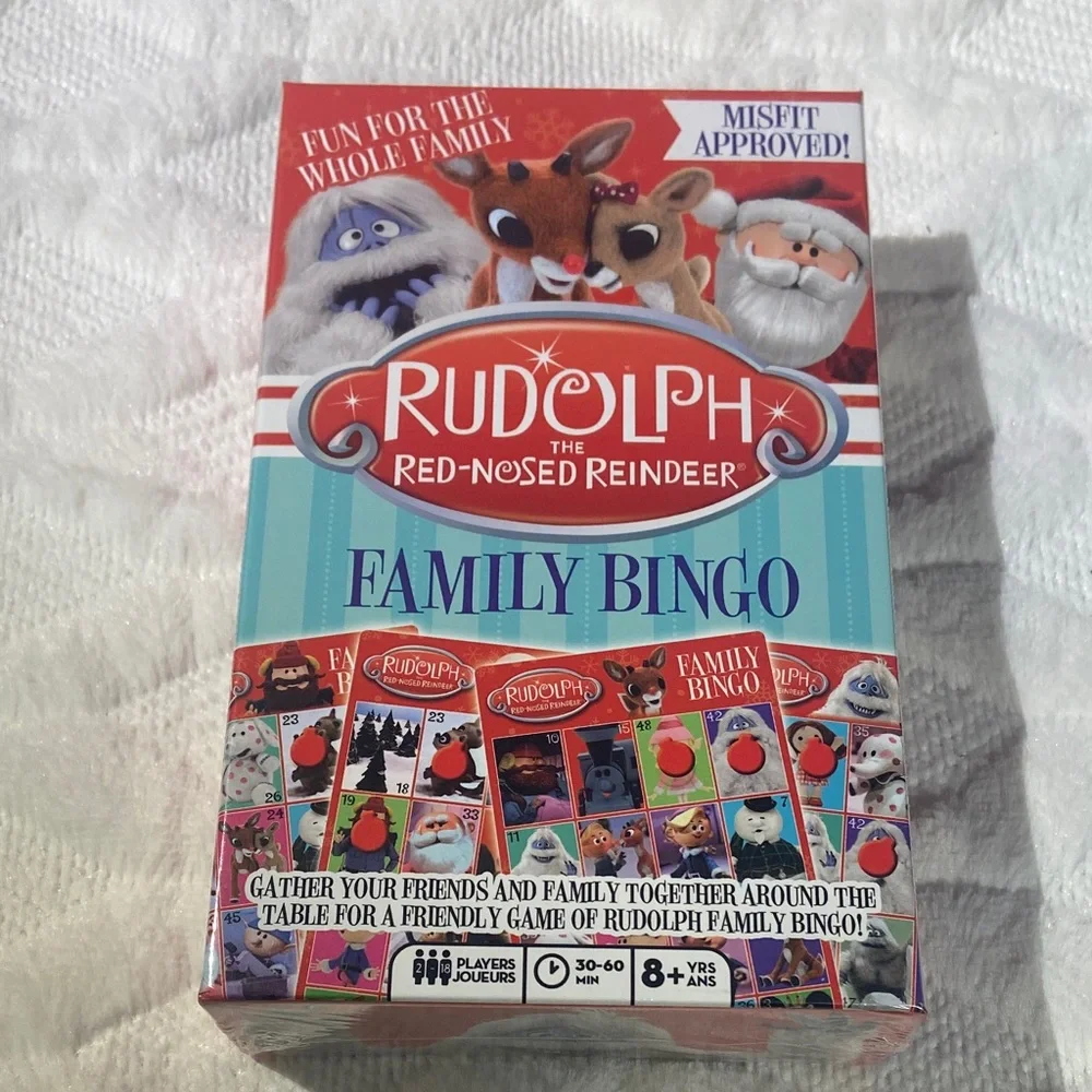 Rudolph the Red-Nosed Reindeer Family Bingo Game